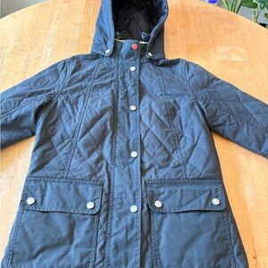 Women’s Barbour “rare” Quilted Wax Hooded Jacket Size 4